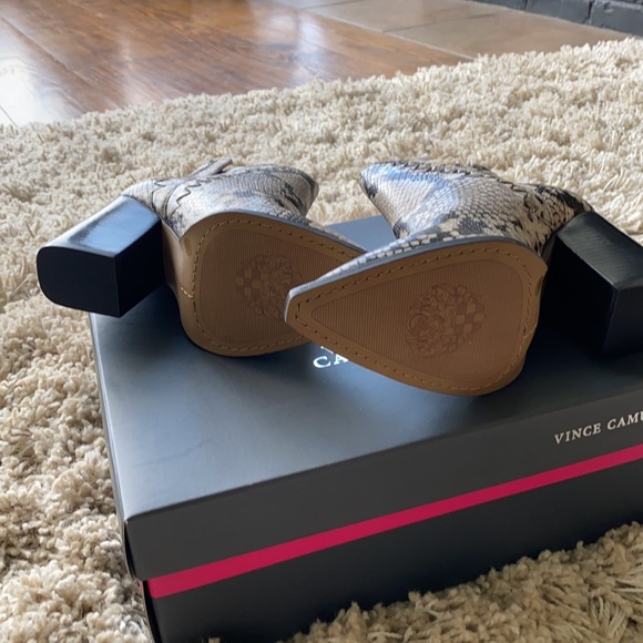 Vince Camuto Stunning glossy python print booties! - Picture 5 of 5